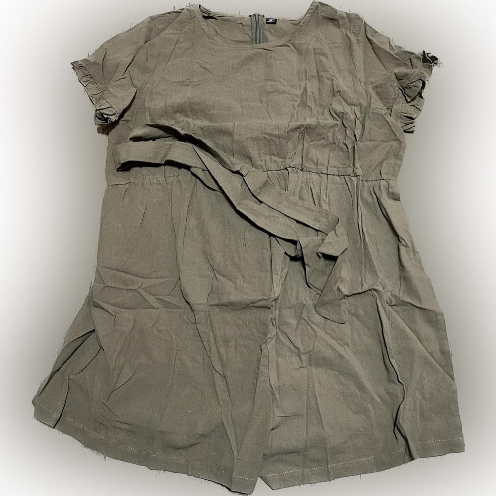 SHEIN Maternity Romper w/ Belt (Sz 3xl) - Picture 2 of 9